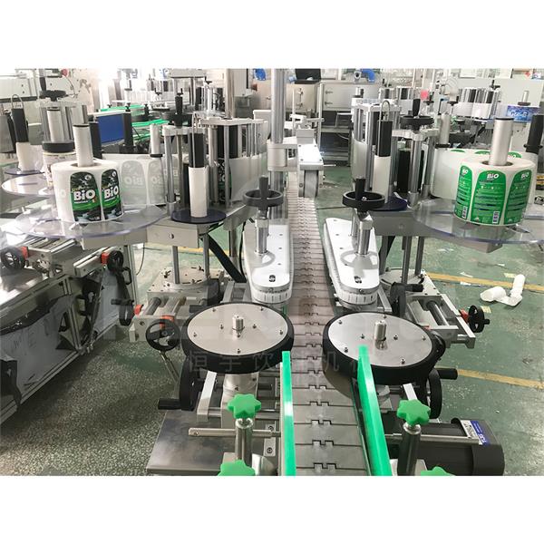 Automatic double-head adhesive sticker labeling machine