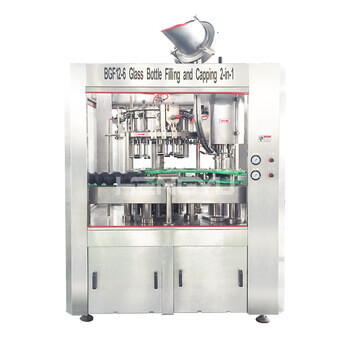 2 in 1 Automatic carbonated drink glass bottle filling capping machine 